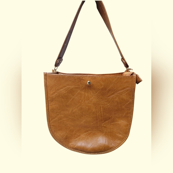 NWOT Ah Dorned Vegan Leather Brown Women's Bag - Picture 2 of 7